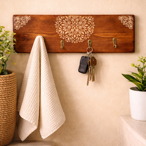 Fogas mandala mintával, Otthon & Életmód, Bútor, Fogas, Famegmunkálás, MESKA