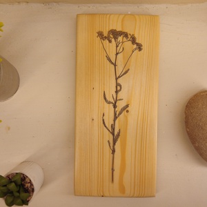 Hármas falikép valódi virágokkal - otthon & életmód - dekoráció - kép & falikép - fából készült kép - Meska.hu