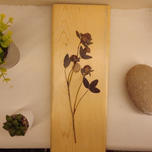 Hármas falikép valódi virágokkal - otthon & életmód - dekoráció - kép & falikép - fából készült kép - Meska.hu