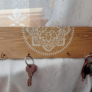 Mandalás kulcstartó faldekor - Meska.hu