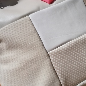 NYÁRI VÁSÁR! Bőr táska fehér drapp pöttyös /válltáska /oldal táska  -  - Meska.hu