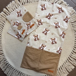 Pelenkázó neszeszer, vízálló pelenkázó alátét, kiskönyvborító  - Meska.hu