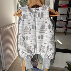 Csíkos erdő 56/62 átmeneti , Baba - mama, Babaruházat, Tipegőhálózsák, Varrás, MESKA