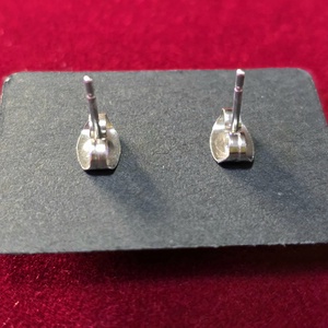 Csillogó királykék pötty fülbevaló � 8 mm - ékszer - fülbevaló - pötty fülbevaló - Meska.hu