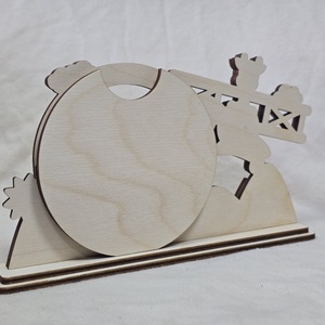 Repülős, zsiráfos baba fotótartó � egyedi, lézervágott fa képkeret - otthon & életmód - dekoráció - dísztárgy - Meska.hu