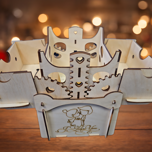 Fa ajándékdoboz bonbonhoz vagy csokoládéhoz � különleges nyíló meglepetés doboz - esküvő - emlék & ajándék - doboz - Meska.hu