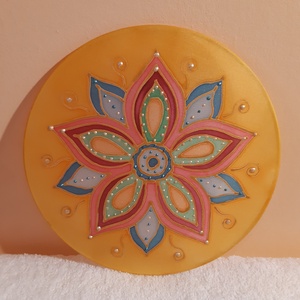 Virágmintás mandala - otthon & életmód - dekoráció - spiritualitás - mandala - Meska.hu