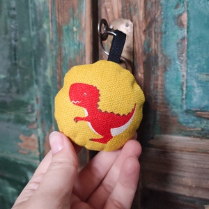 Textil kulcstartó  T-rex - táska & tok - kulcstartó & táskadísz - kulcstartó - Meska.hu