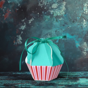 Muffin alakú dobozka, zsúrokra, partikra, csak úgy - KÉK - esküvő - emlék & ajándék - doboz - Meska.hu