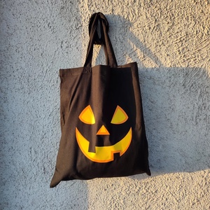 Vászontáska  Halloween tök - táska & tok - bevásárlás & shopper táska - shopper, textiltáska, szatyor - Meska.hu