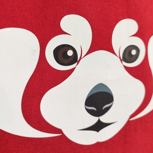 Vászontáska  Kis panda, vörös macskamedve - táska & tok - bevásárlás & shopper táska - shopper, textiltáska, szatyor - Meska.hu