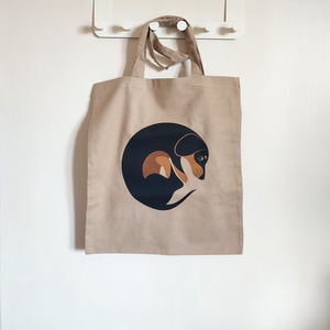 Vászontáska  Tacsi, tacskó - táska & tok - bevásárlás & shopper táska - shopper, textiltáska, szatyor - Meska.hu