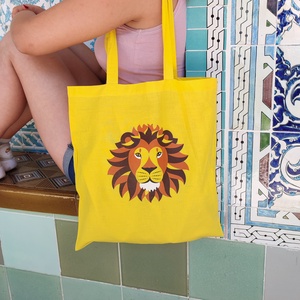 Vászontáska  Oroszlán, Táska & Tok, Bevásárlás & Shopper táska, Shopper, textiltáska, szatyor, Fotó, grafika, rajz, illusztráció, MESKA