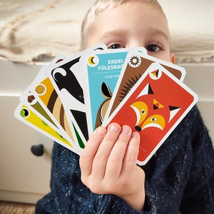 Fekete Péter kártya � Erdei állatok, Játék & Sport, Táblajáték és Kártyajáték, Kártya, Fotó, grafika, rajz, illusztráció, MESKA