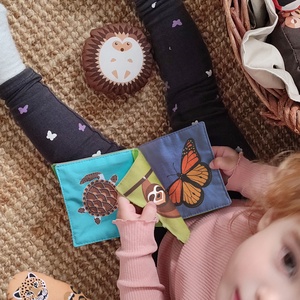 Babakönyv � Trópusi állatokkal - játék & sport - textilkönyv & babakönyv - Meska.hu