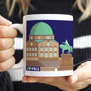 Bögre � Pécs, IlovePécs, dzsámi, Otthon & Életmód, Konyhafelszerelés, tálalás, Tálalás, Bögre & Csésze, Fotó, grafika, rajz, illusztráció, Mindenmás, MESKA