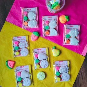 Mini Neon Smoothie - festhető gipszfigurák neon festékkel - diy (csináld magad) - egységcsomag - Meska.hu