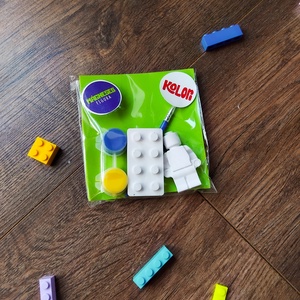 Mini Lego szett - mágneses festhető gipszfigurák - diy (csináld magad) - egységcsomag - Meska.hu