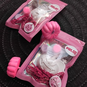 Pink-o-ween - Pinken világító halloween tök gipszkifestő - Meska.hu