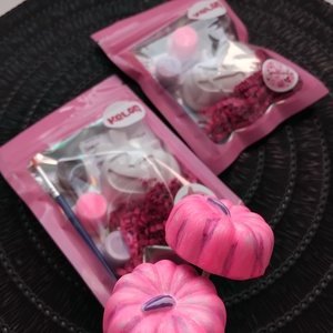 Pink-o-ween - Pinken világító halloween tök gipszkifestő - otthon & életmód - dekoráció - halloween - halloweeni tök - Meska.hu