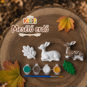 Mesélő erdő - Erdei állatos gipszkifestő - Meska.hu