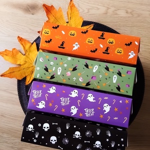 Halloween tök szett díszdobozban - halloweeni festhető gipszfigura szett - otthon & életmód - dekoráció - halloween - halloweeni figurák - Meska.hu