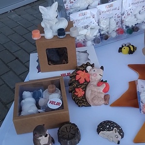 Ravaszdi Róka - festhető 3D rókás gipszfigura - diy (csináld magad) - egységcsomag - Meska.hu
