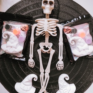 Boszisapka - világítós halloweeni festhető gipszfigura - otthon & életmód - dekoráció - halloween - halloweeni dekoráció - Meska.hu