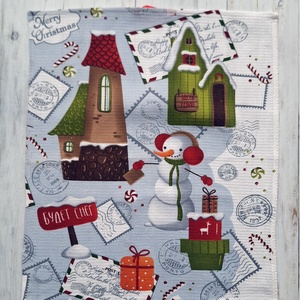 Hóemberes waffle/darázsszövet konyharuha - Meska.hu