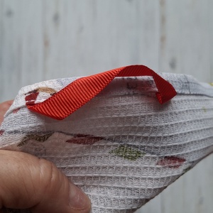 Nyuszis-hóemberes waffle/darázsszövet konyharuha - otthon & életmód - konyhafelszerelés, tálalás - konyhai textil - konyharuha & törlőkendő - Meska.hu