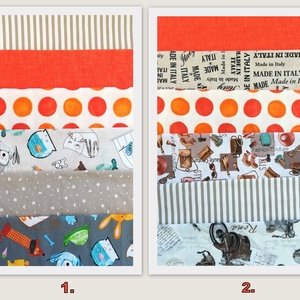 Vidám színű, süppedős patchwork babzsákfotel - KAMASZ MÉRET - narancs, klasszikus formájú babzsák tiniknek - otthon & életmód - bútor - babzsákfotel - Meska.hu