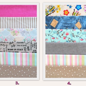 Gyerek méretű, vidám színű, süppedős patchwork babzsákfotel - rózsaszín, klasszikus formájú babzsák gyerekeknek - otthon & életmód - bútor - babzsákfotel - Meska.hu