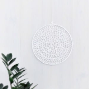 Mandala ablakdísz, falidísz, horgolt lakásdekoráció 25 cm - otthon & életmód - dekoráció - spiritualitás - mandala - Meska.hu