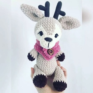 Réni, Horgolt karácsonyi rénszarvas - játék & sport - plüssállat & játékfigura - más figura - Meska.hu