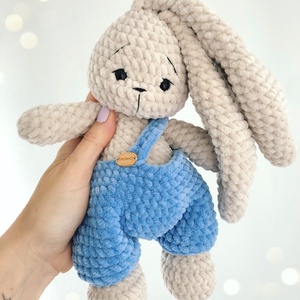 Plüss nyuszi fiú  - Meska.hu