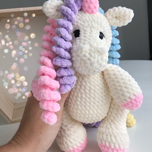 Plüss Unikornis  - játék & sport - plüssállat & játékfigura - ló - Meska.hu