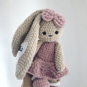 Névre szóló plüss nyuszi - Meska.hu