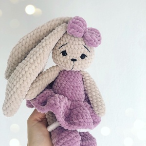 Névre szóló plüss nyuszi - játék & sport - plüssállat & játékfigura - nyuszi - Meska.hu