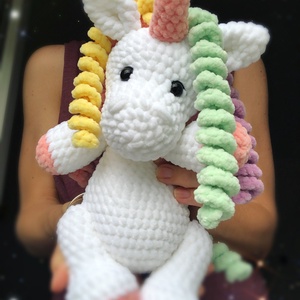 Plüss Unikornis  - játék & sport - plüssállat & játékfigura - ló - Meska.hu