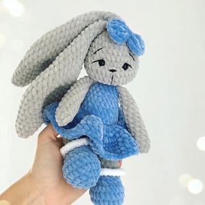 Névre szóló plüss nyuszi - játék & sport - plüssállat & játékfigura - nyuszi - Meska.hu