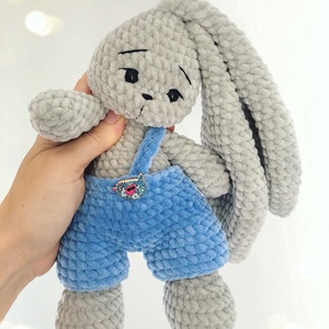 Plüss nyuszi fiú  - Meska.hu