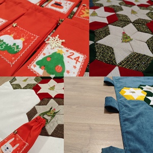 Örök adventi naptár zsákokkal - karácsony - adventi díszek - adventi naptár - Meska.hu