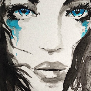 Pillanat akvarell festmény (Eredeti) - Meska.hu