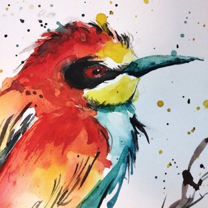 Gyurgyalag - művészet - festmény - akvarell - Meska.hu