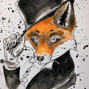 Róka úr festmény - Meska.hu