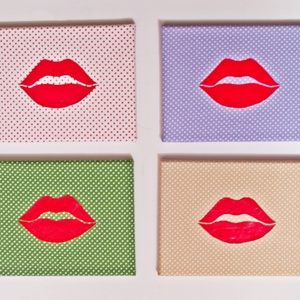  Pop-Art Dekor   kamaszlányoknak textil kép - művészet - kollázs - Meska.hu