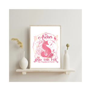 The Archer and the fox print könyvmolyoknak - művészet - grafika & illusztráció - egyéb rajzok - Meska.hu