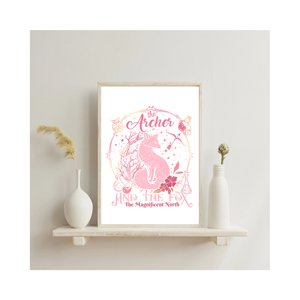 The Archer and the fox print könyvmolyoknak - művészet - grafika & illusztráció - egyéb rajzok - Meska.hu
