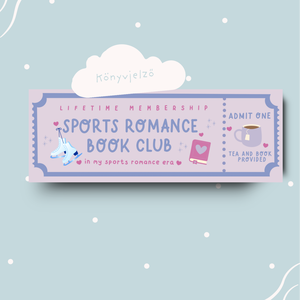 Sport romance book club könyvjelző könyvmolyoknak, Művészet, Grafika & Illusztráció, Egyéb rajzok, Fotó, grafika, rajz, illusztráció, MESKA
