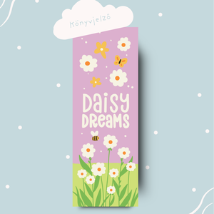 Daisy dreams könyvjelző könyvmolyoknak, Művészet, Grafika & Illusztráció, Egyéb rajzok, Fotó, grafika, rajz, illusztráció, MESKA